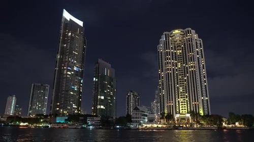 Business Center of A Modern City, a Metropolis at Night