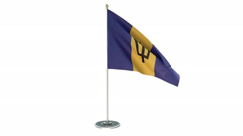 Kleiner Fahnenmast für das Barbados-Büro