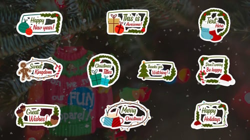 Christmas Titles || Premiere Pro MOGRT