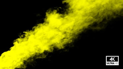 Dynamic Yellow Smoke Fluid Element
