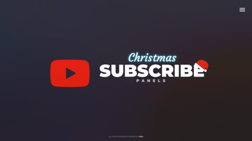 Christmas Themed YouTube Subscribe Panels Pack