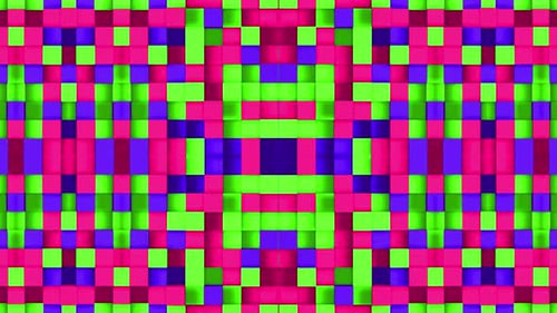 Abstract geometric multicolored cubes pattern background
