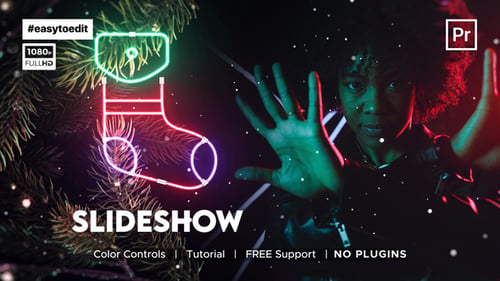 Christmas Neon Slideshow