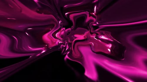 Abstract Pink Liquid Flowing Seamless Loop Background