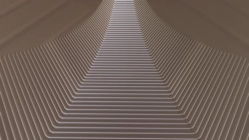 Abstract Pyramid with Wavy Animation