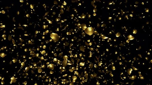 Blattgold-Partikel