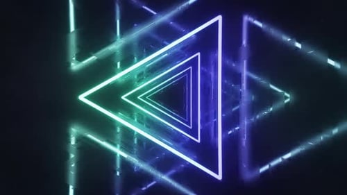 Tunnelschleife Neon-Dreie