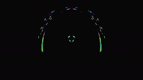 Dynamic Neon Abstract Symmetrical Pattern Background