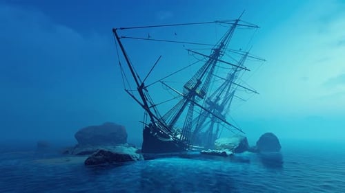 Shipwreck Sailing Ship
