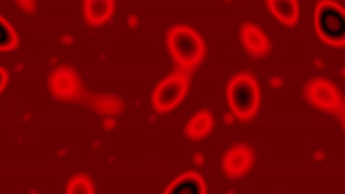 Abstract Red Fluid Organic Cell Movement Background