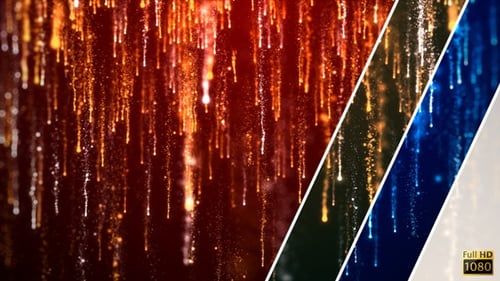 Abstract Sparkling Particle Streams Dynamic Background