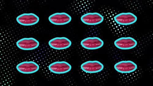 Minimal Motion Design Art Lips Animation