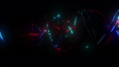 Beautiful Abstract Vj Loop Of Colorful Energy Streaks