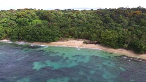 Virgin Unspoiled Caribbean Island Aerial View