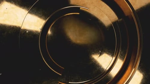 Abstract Golden Rings Logo Reveal Opener