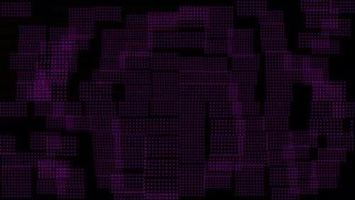 Abstract purple cubes