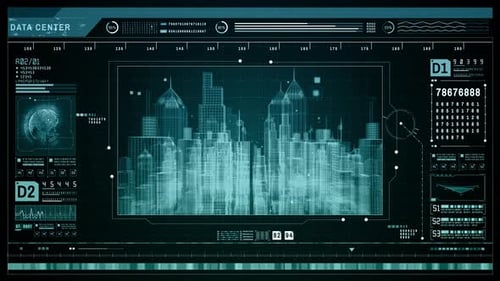 Hud Holographische Smart City 01051