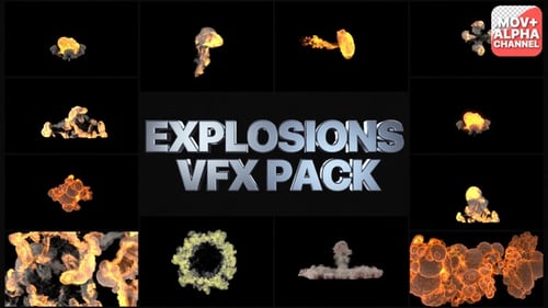 Pack Explosions | Graphiques animés