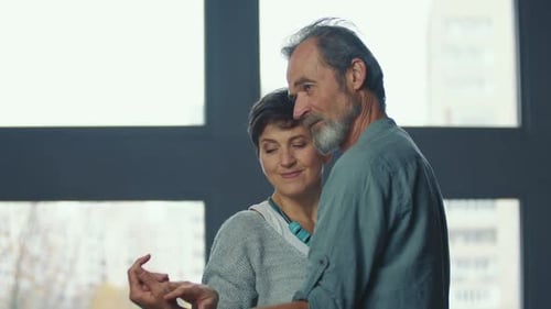 Couple Aged Dancing