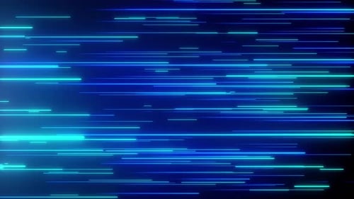 Abstract Blue Light Speed Lines Digital Technology Motion Background