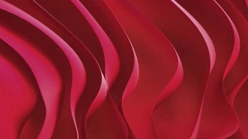 Fluid Red Abstract Waves Seamless Loop Background