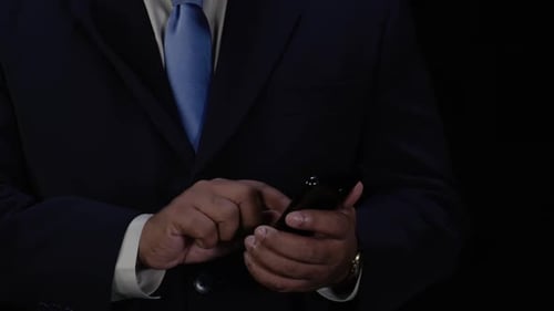 Close Up of Person Using Mobile Phone