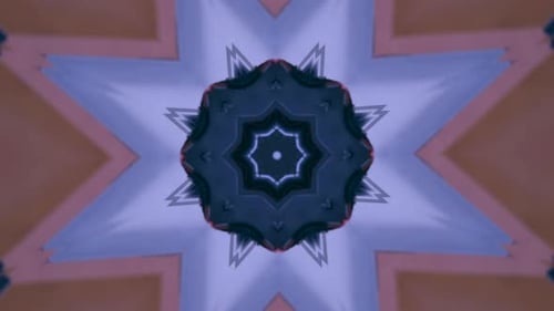 Geometric Abstract Kaleidoscope Loop Motion Background