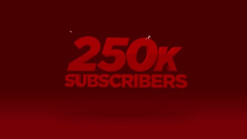 Dynamic 3D YouTube Subscriber Count Reveal Animation