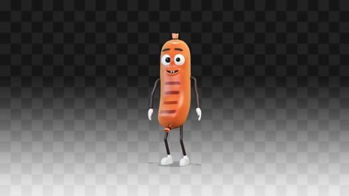 Sausage Stands And Greets With One Hand