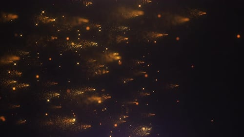 Gold Particles Background