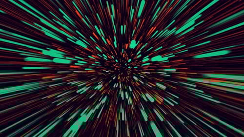 Colorful straight lines on a dark background