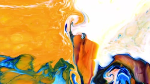 Abstract Liquid Paint Swirls