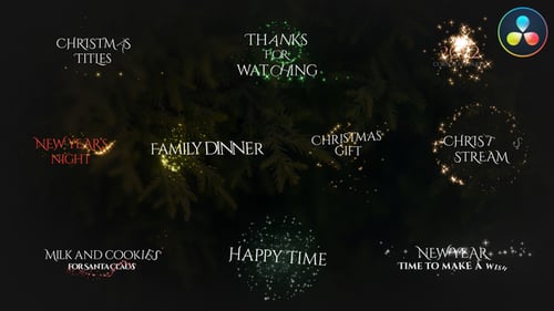 Christmas Magic Titles | DaVinci Resolve
