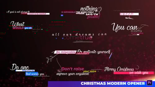Particles Christmas Text Layout