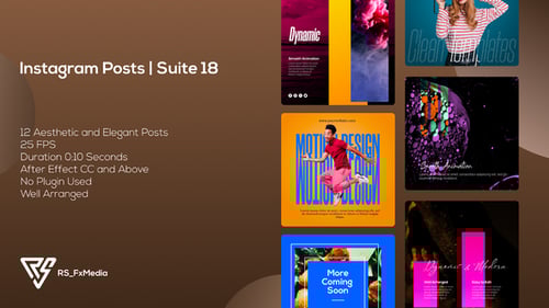 Instagram Posts | Dynamic & Modern Slots V.01 | Suite 18