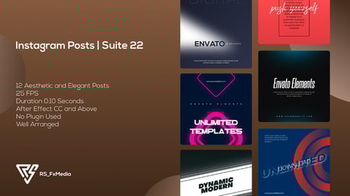 Instagram Posts | Dynamic & Modern Slots V.05 | Suite 22