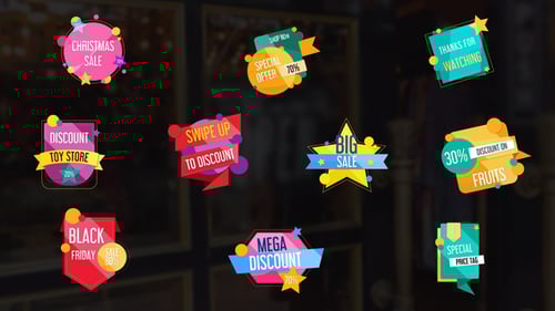 Festive Animated Sales & Discount Titles for Promotions