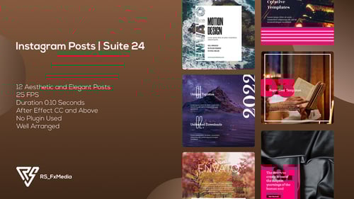 Instagram Posts | Dynamic & Modern Slots V.07 | Suite 24