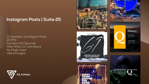 Instagram Posts | Dynamic & Modern Slots V.08 | Suite 25