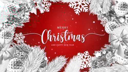 Revelación del Logo con Texto Navideño