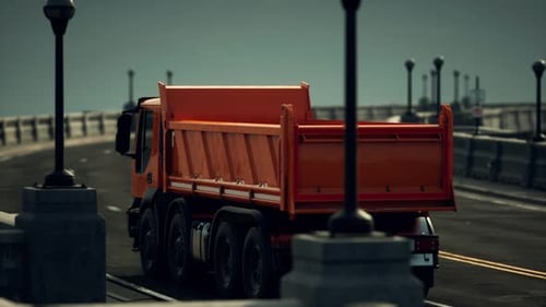 Big Lorry Truck on the Bridge