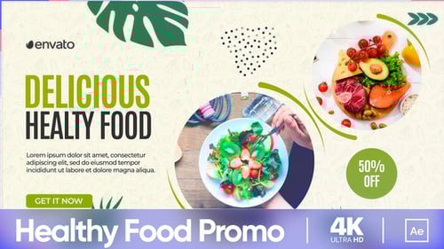 Fresh Healthy Food Slideshow for Restaurant Promotions