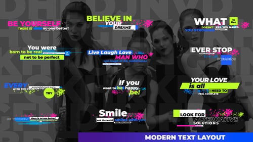 Creative Minimal Text Layout