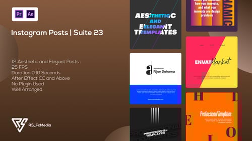 Instagram Posts | Dynamic & Modern Slots V.06 | Suite 23 | MOGRT