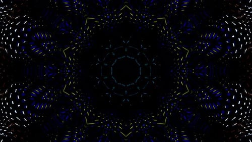 Abstract background moving stripes and flashing with shining light dots. Animation with circles