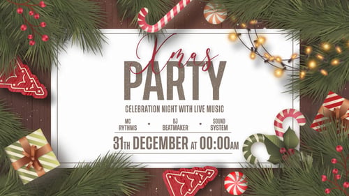 Xmas Party Invitation | MOGRT