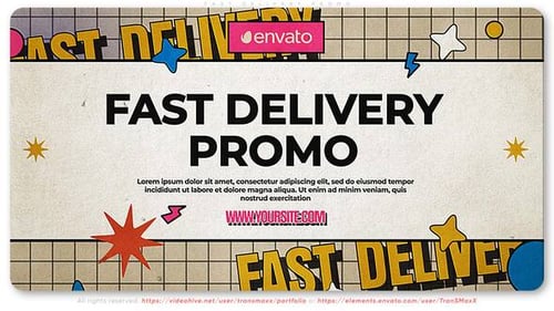 Dynamic Retro Promo for Fast Delivery and Sales