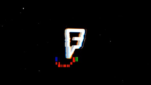 Digitales Glitch-Logo-Intro