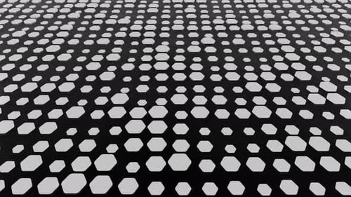 Animated Geometric Hexagons Rising and Falling Motion Background