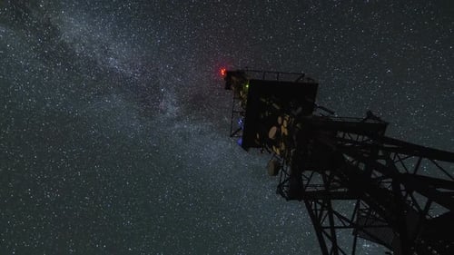 Milky Way over Communication Tower